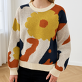 Arabella | Knitted Sweater with Bloemenmotief