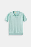 Retro-Bow-Polo in Mintgroen