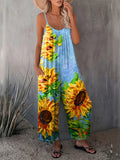 Dixie | Jumpsuit with Zonnebloemprint