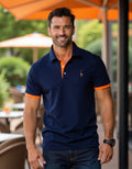 Berake | Tweekleurig Polo with Sportief Accent-Ontwerp