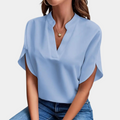 Marjolein™ Womand's V-Neck blouse with Short-Sleeve
