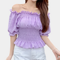 Evelien™ Women Off-Shoulder Ruches Top