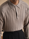 Jelle™ Elegant Men's Fijngebreide Polo