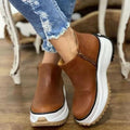 Eviessneaks | Leather Sneakers with Orthopedic Sole