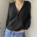 Cropped™ Knitted Cardigan with Zip | 100% Katoand | Tranddy and Comfortable