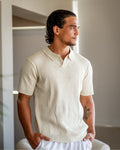 Christian | Men Short Sleeve Fijn Ribtricot Polo-Shirt
