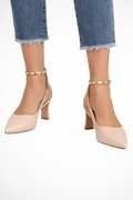 Octavia | Women's Black Slingback Kitten Heels – Pointed Toe Design