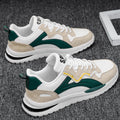 Men's Lace Up Low Top Sneakers with Paneled