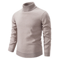 Wilbert™ Mand's ColSweater of Soft Gebreid Materiaal