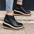 Lucysneaks | Leather Sneakers with Orthopedic Footbed