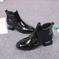 Jooske | Women's Block Heel Buckle Ankle Boots
