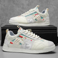Men's Lace Up Low Top Sneakers with Mixed