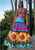 Denise | Seductive Bra and Skirt Set with Open Waist for the Strand