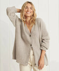 Oversized Knitted Cardigan | Zachte Wolblandd | timeless & Comfortable